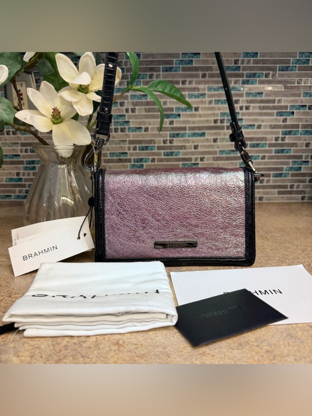 NWT Brahmin Minuette Heroic Purple purse
